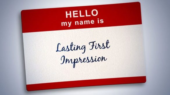 Hello, lasting first impressions