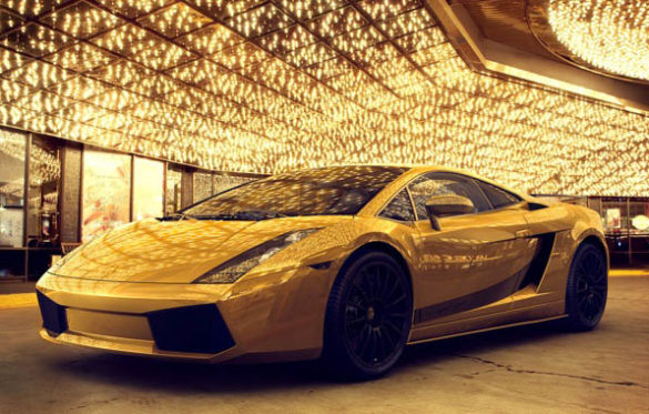 Gold Lamborghini